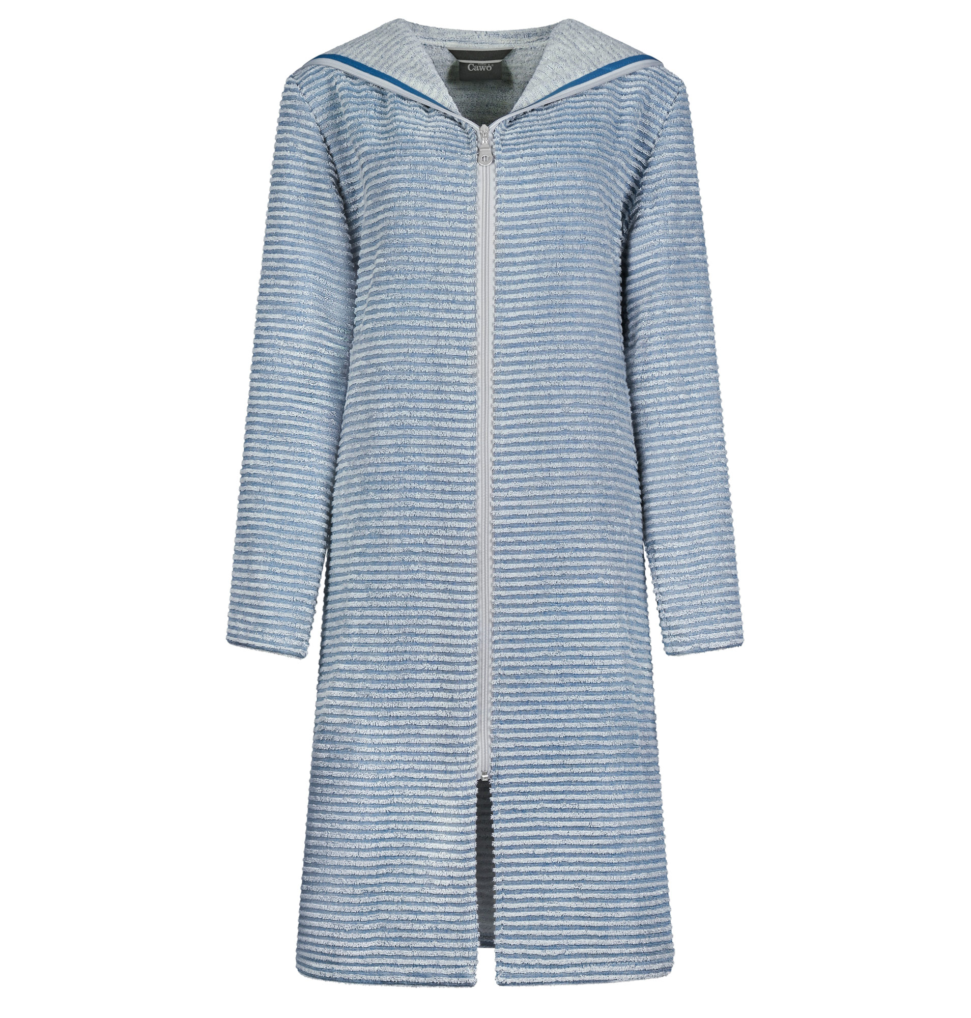 Cawö Damen Kapuze-Bademantel kurz extraleicht 6222 | 11 capr