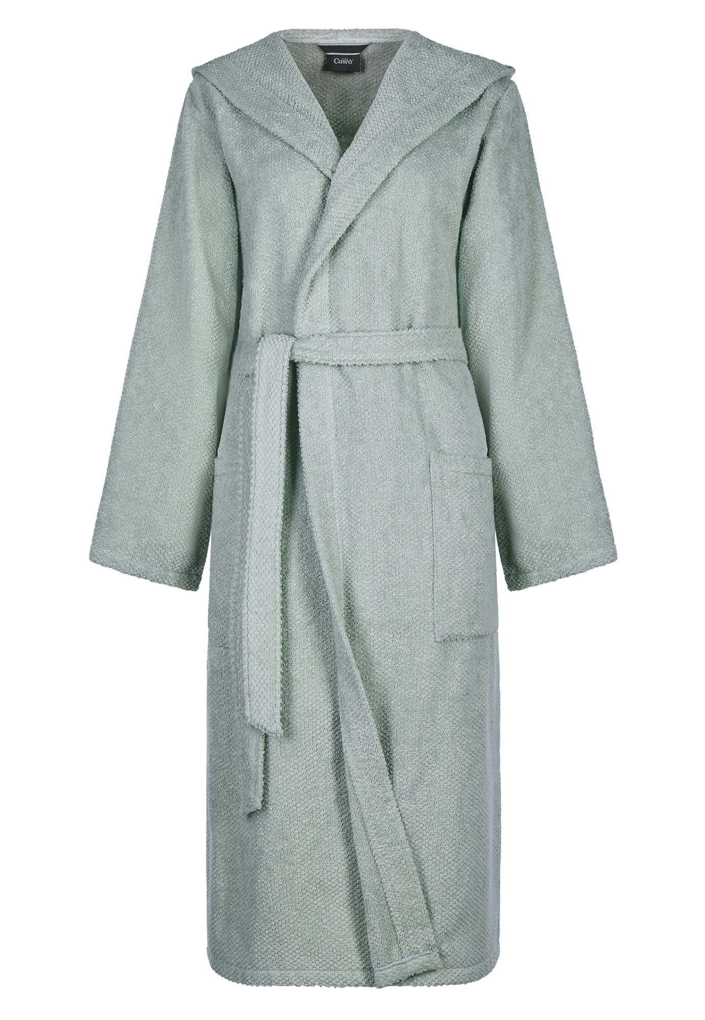 Cawö Damen Kapuze-Bademantel  5223 | 450 eukalyptus