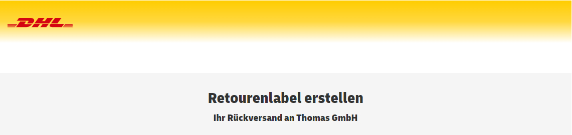 Zum DHL Retourenportal