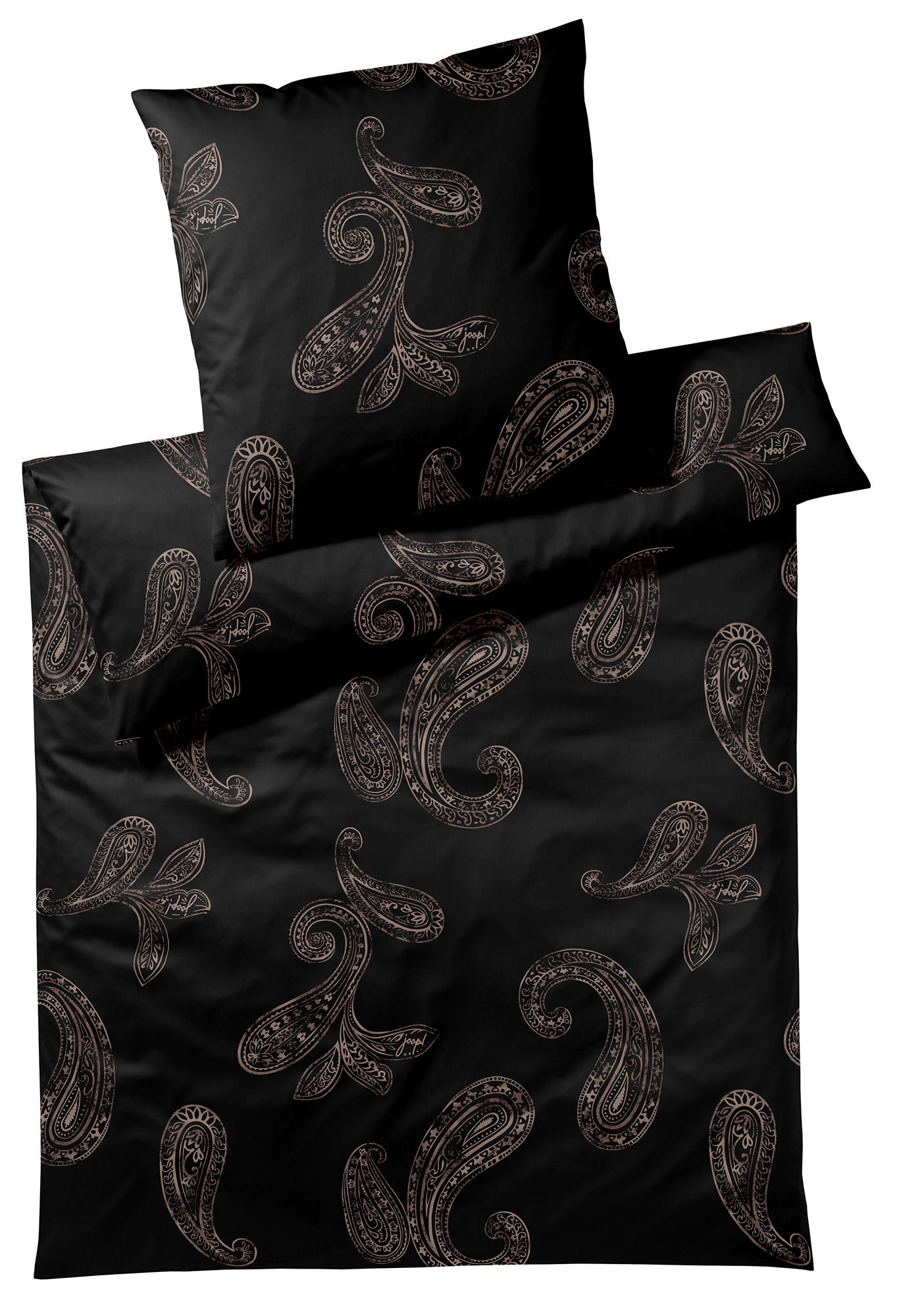 JOOP! Satin Bettwäsche Paisley | 9 black JOOP! Satin Bettwäsche Paisley | 9 black