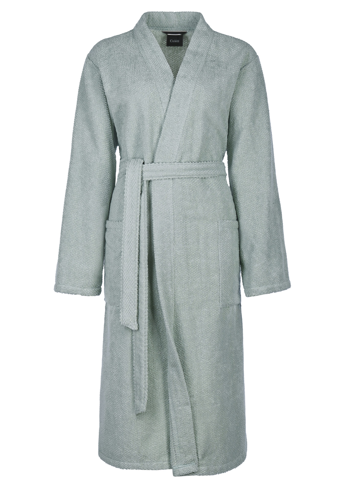 Cawö Damen Kimono-Bademantel  5222 | 450 eukalyptus