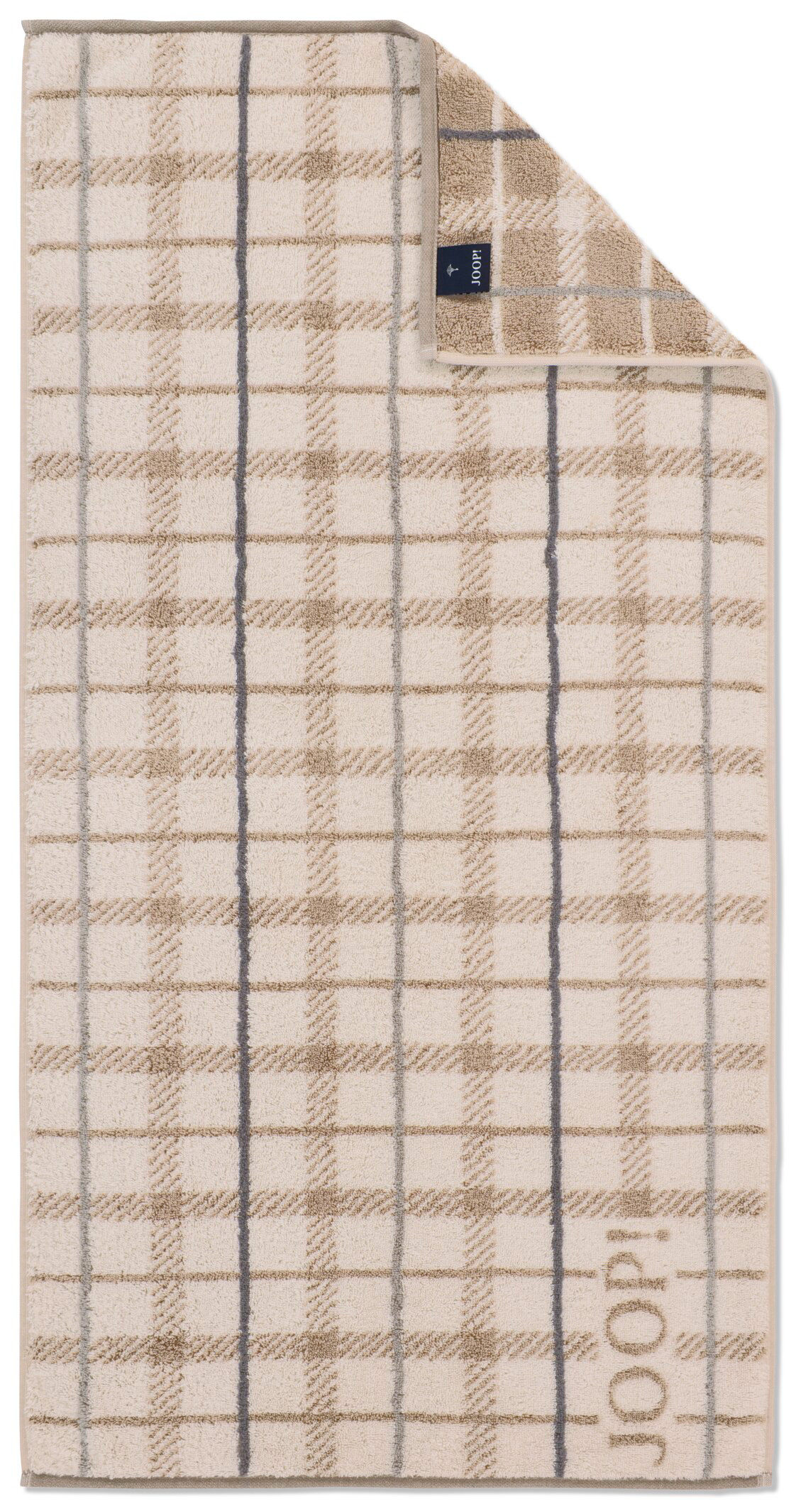 JOOP! Handtuch Contour Checked 1715 | 37 creme