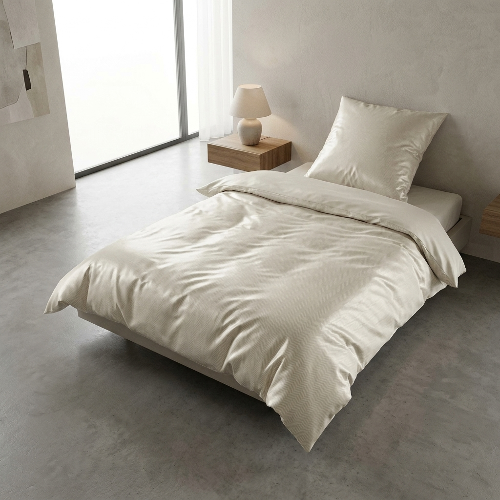 JOOP! Satin Bettwäsche Herringbone 4126 | 7 Cream
