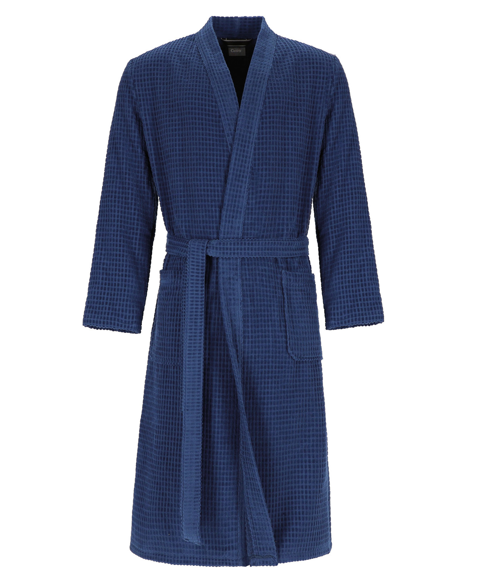 Cawö Herren Kimono-Bademantel  6845 | 166 saphir