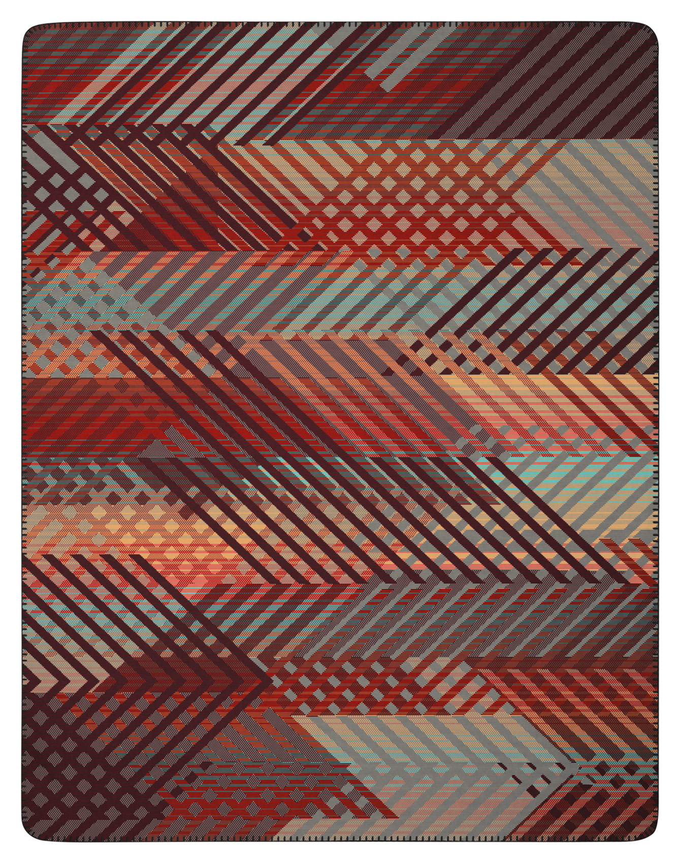 Biederlack Plaid / Wohndecke Vibrance