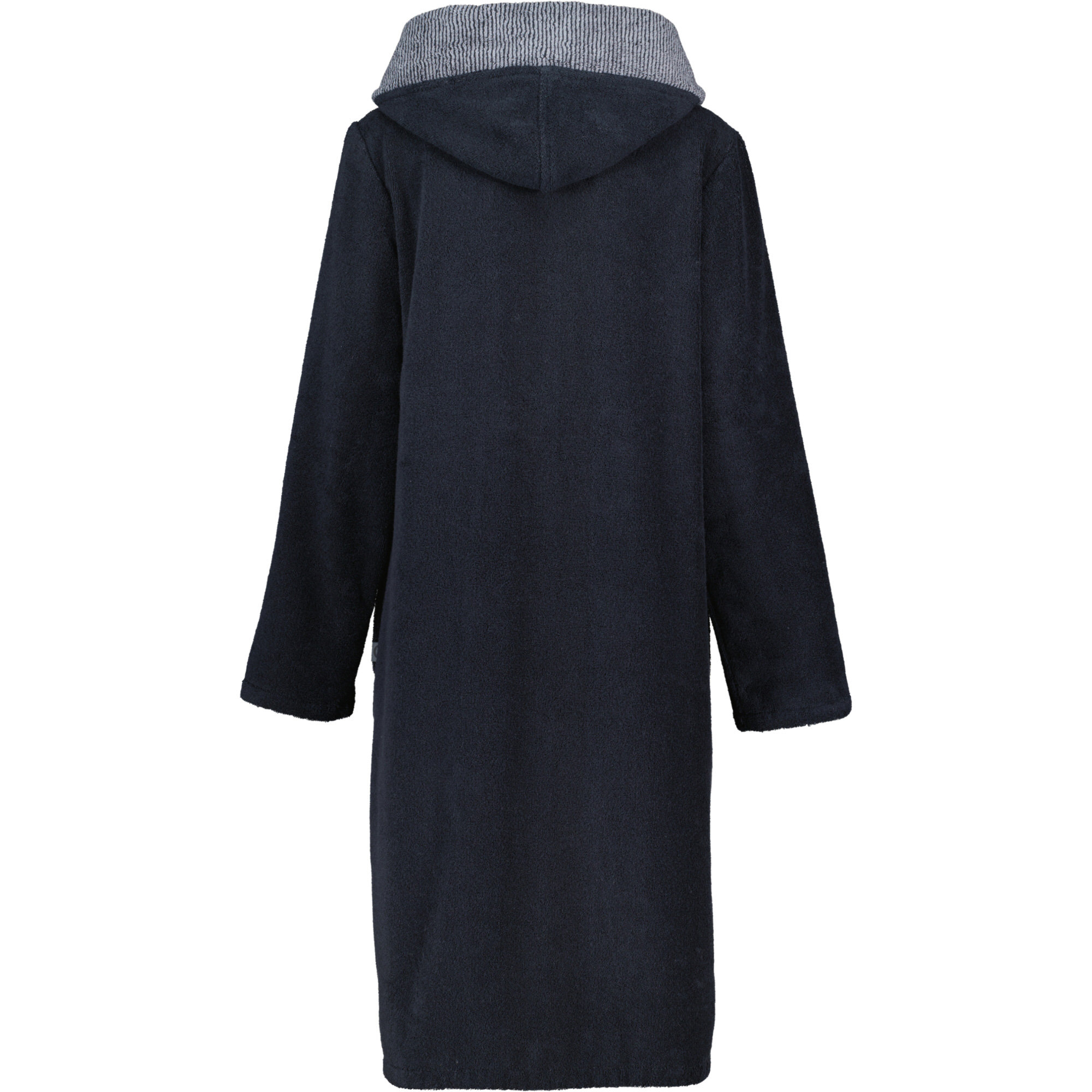 Cawö Damen Kapuzen-Bademantel 5108 | 97 schwarz