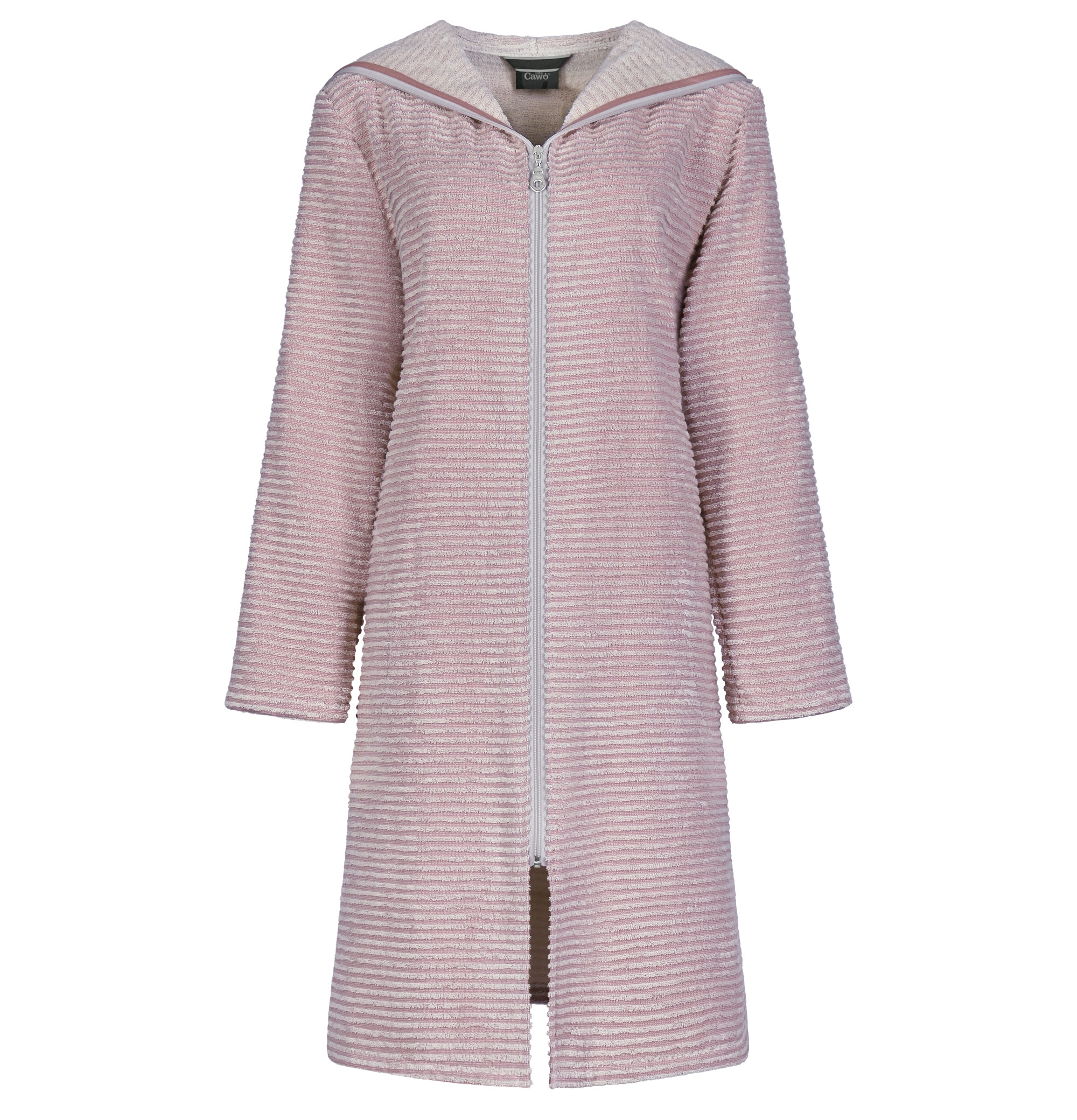 Cawö Damen Kapuze-Bademantel kurz extraleicht 6222 | 22 beer