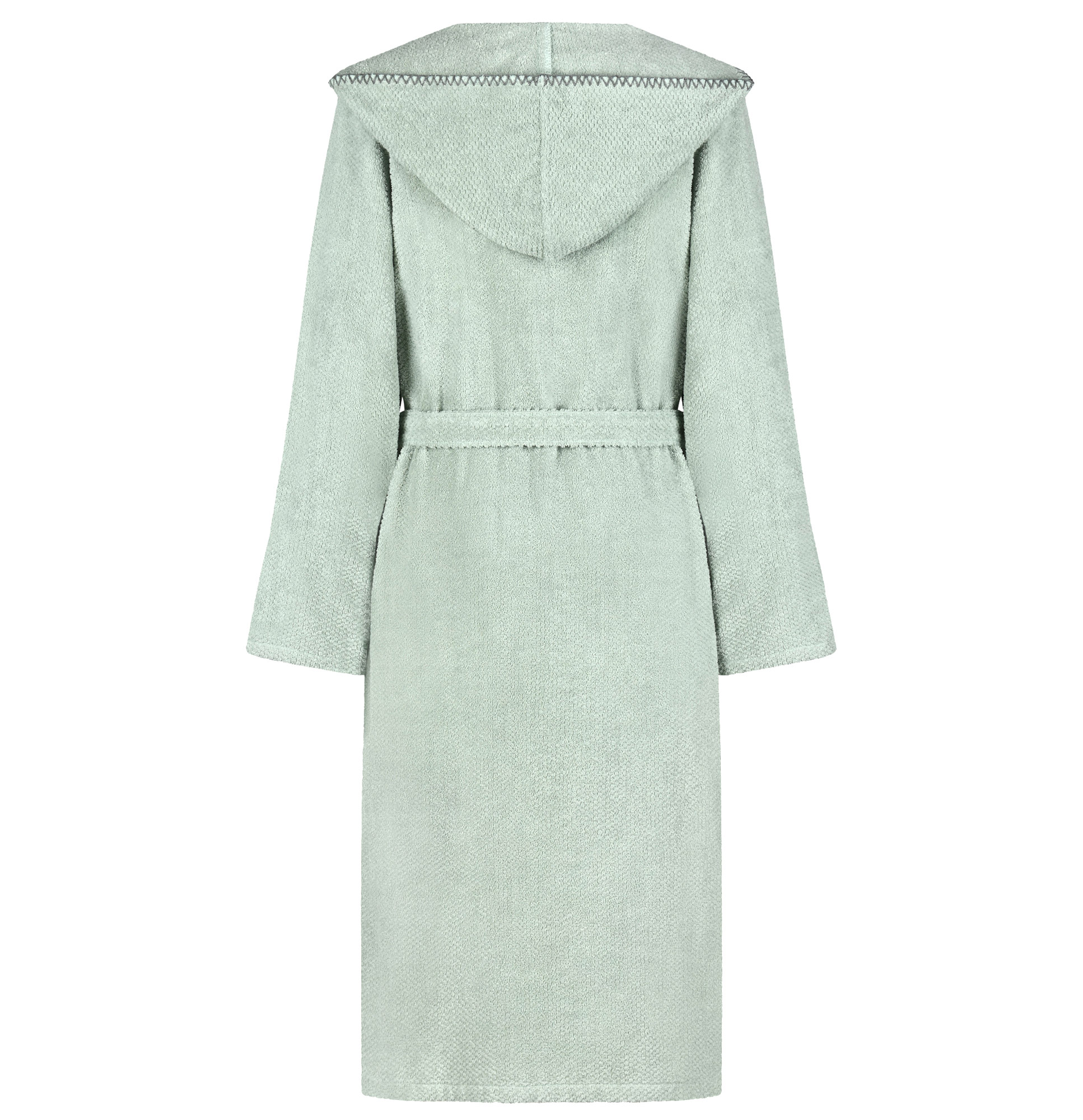 Cawö Damen Kapuze-Bademantel 6219 | 450 eukalyptus