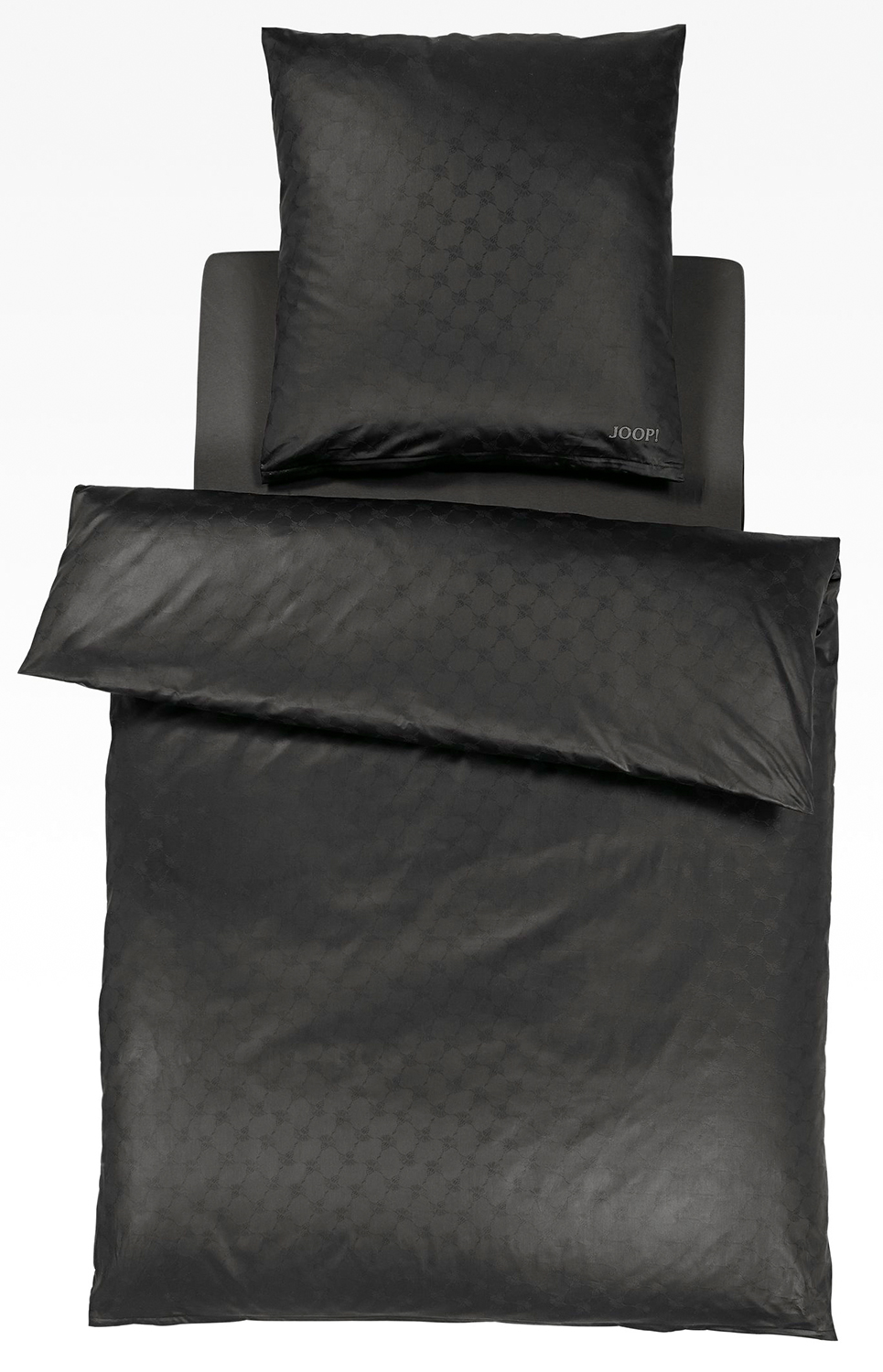 JOOP! Satin Bettwäsche CORNFLOWER 4020 | 9 Schwarz