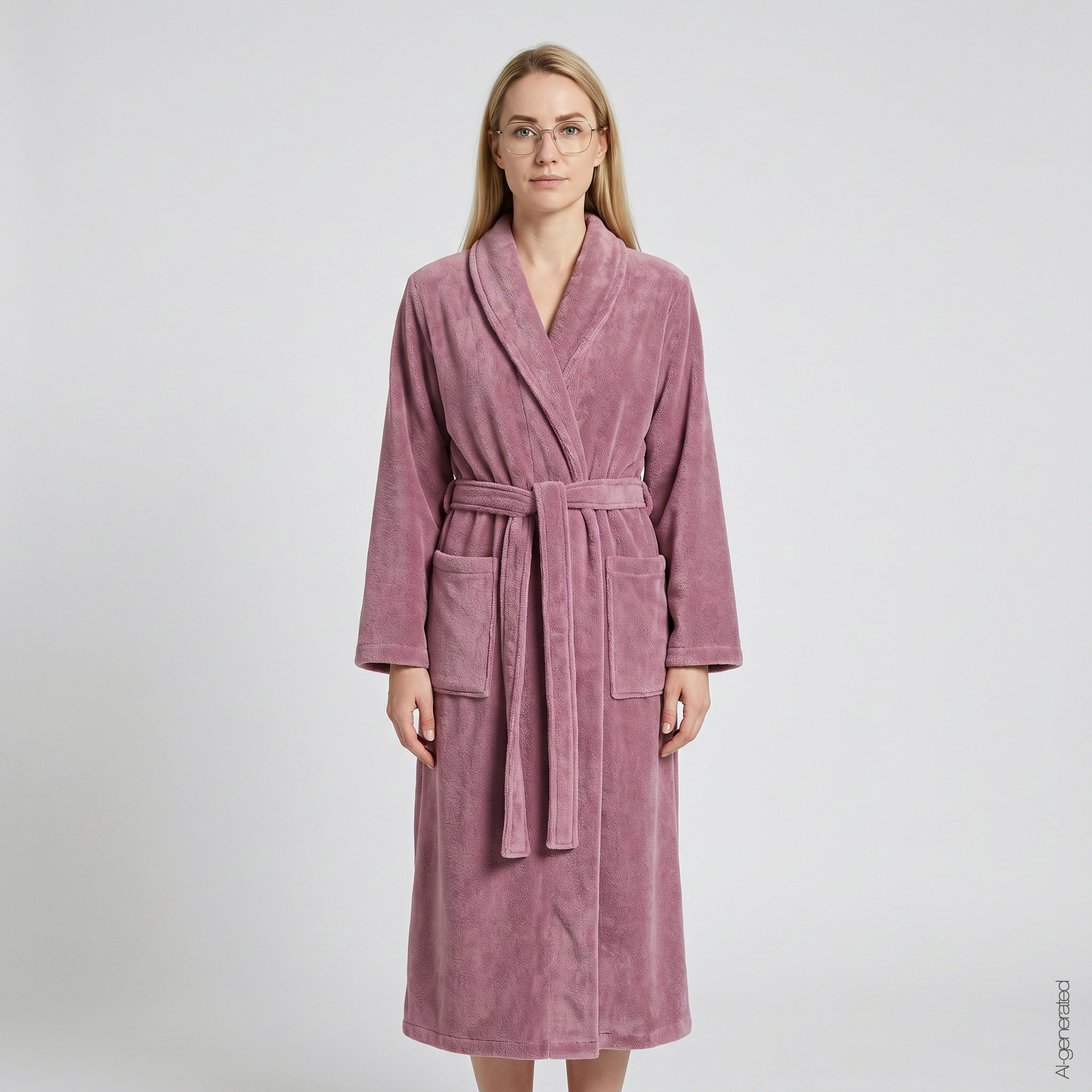 Cawö Damen Schalkragen-Bademantel  806 | 88 malve