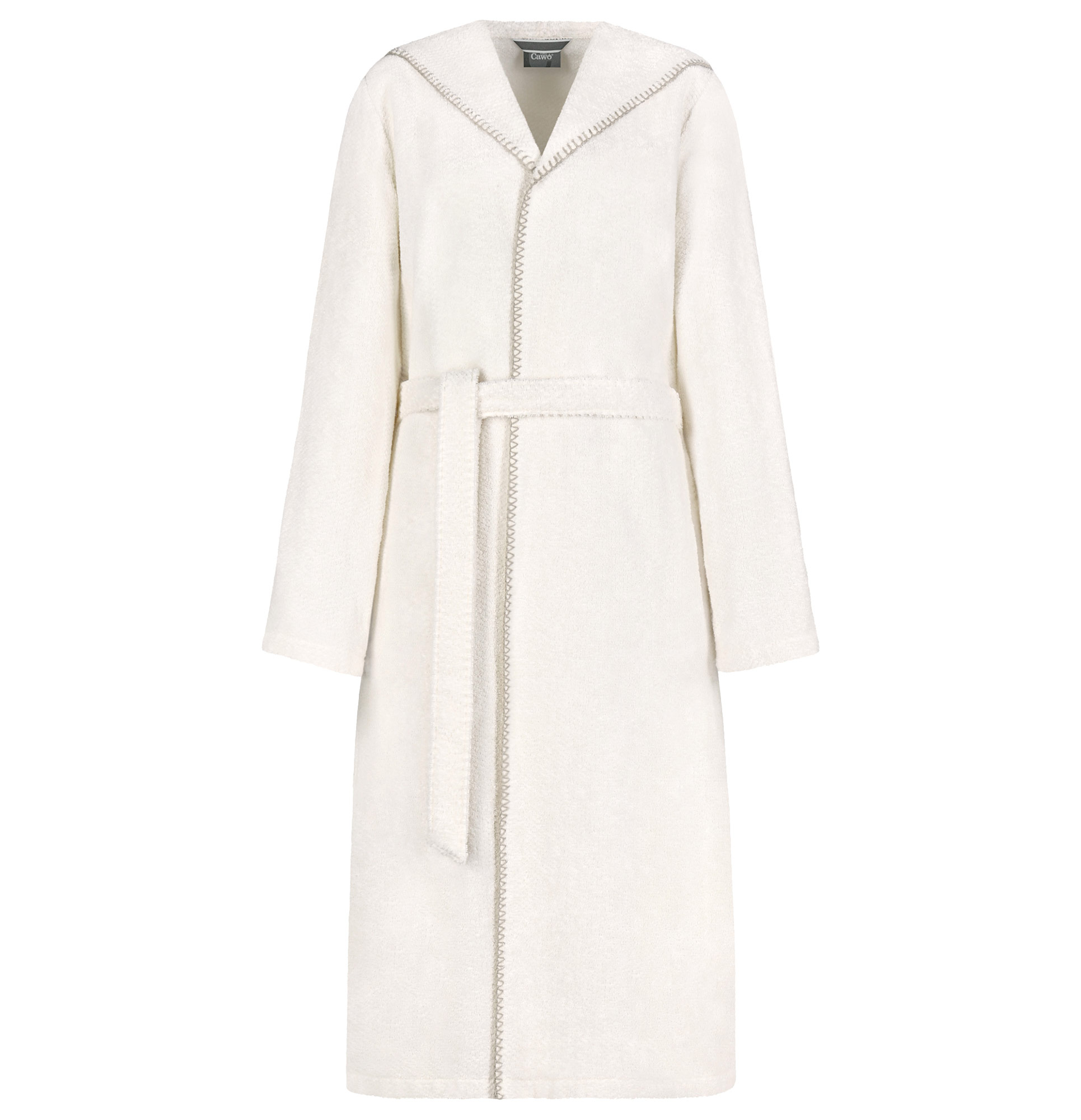 Cawö Damen Kapuze-Bademantel 6219 | 356 natur