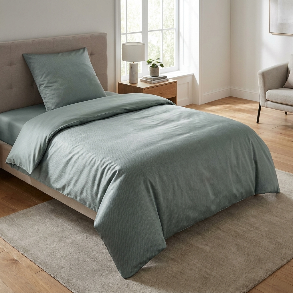 JOOP! Satin Bettwäsche Herringbone 4126 | 4 Emerald