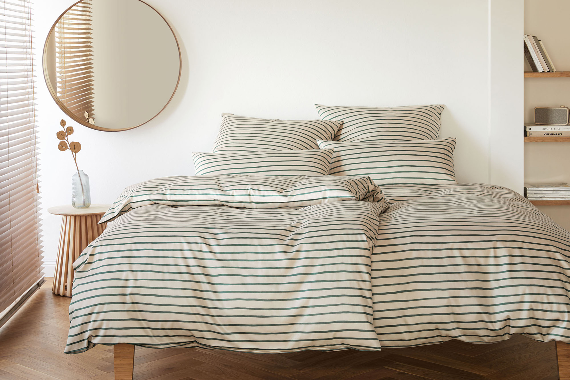 Elegante Mako-Satin-Bettwäsche Lines | 4 Field