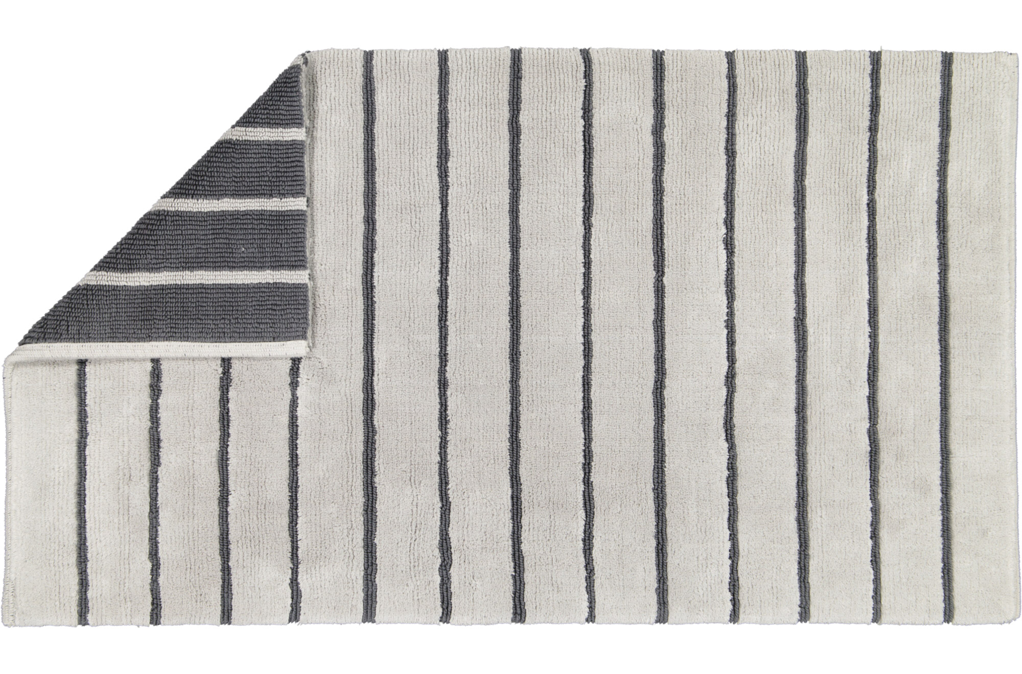 Cawö Wende-Badteppich (handgewebt) Balance 1008 | 77 Platin