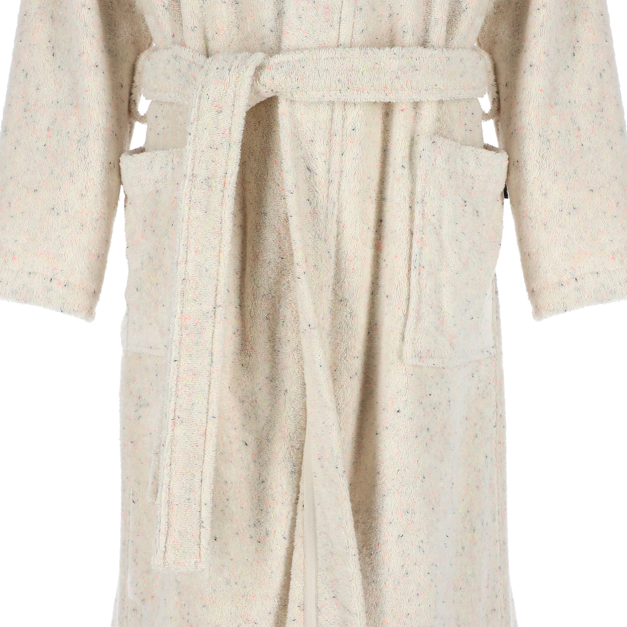 Cawö Damen Kimono-Bademantel  | 33 natur/sparkle