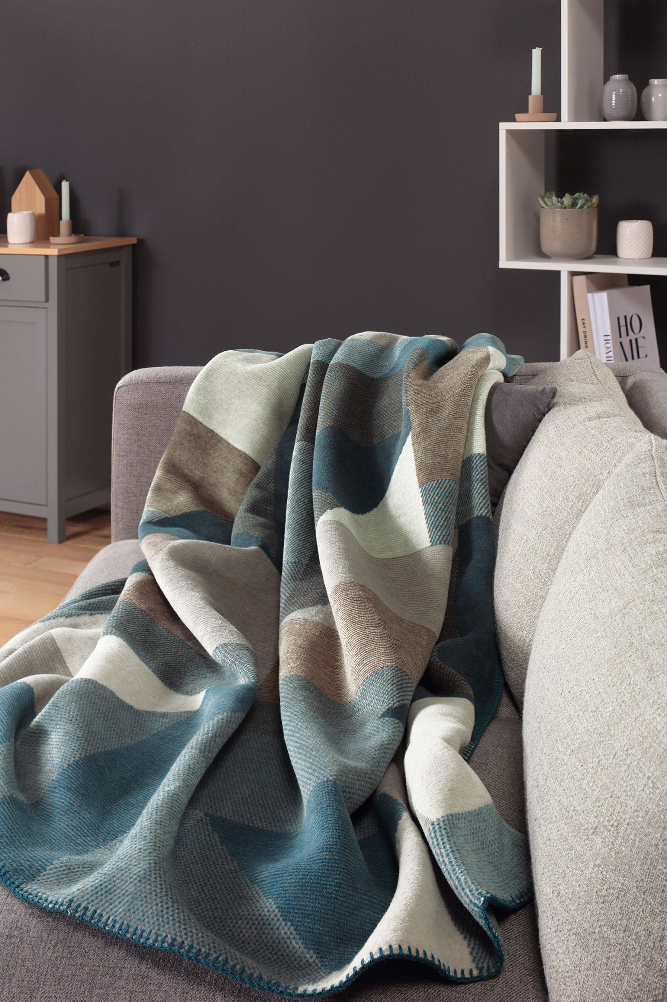 Biederlack Plaid / Wohndecke Graphic View