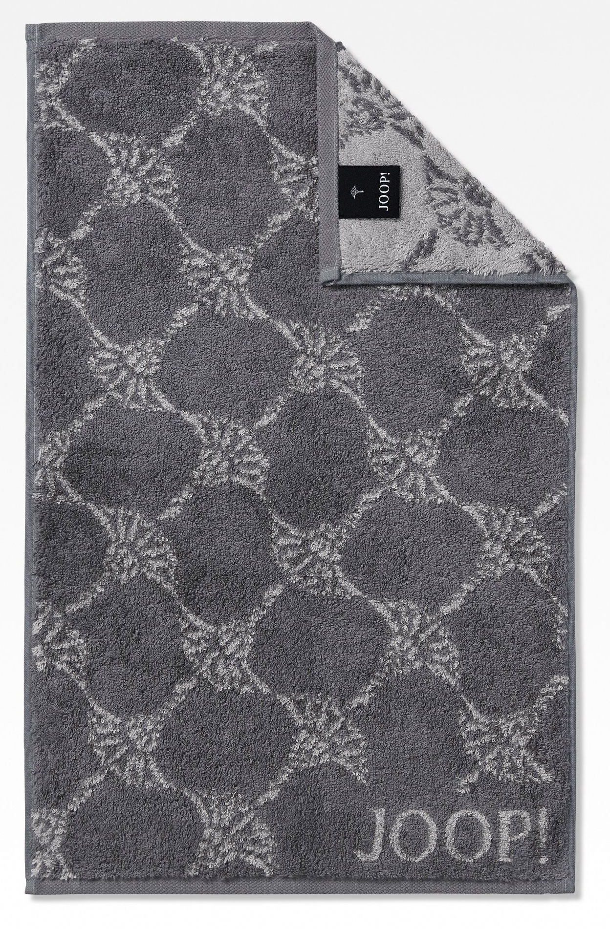 JOOP! Gästetuch Classic Cornflower 1611 | 77 Anthrazit