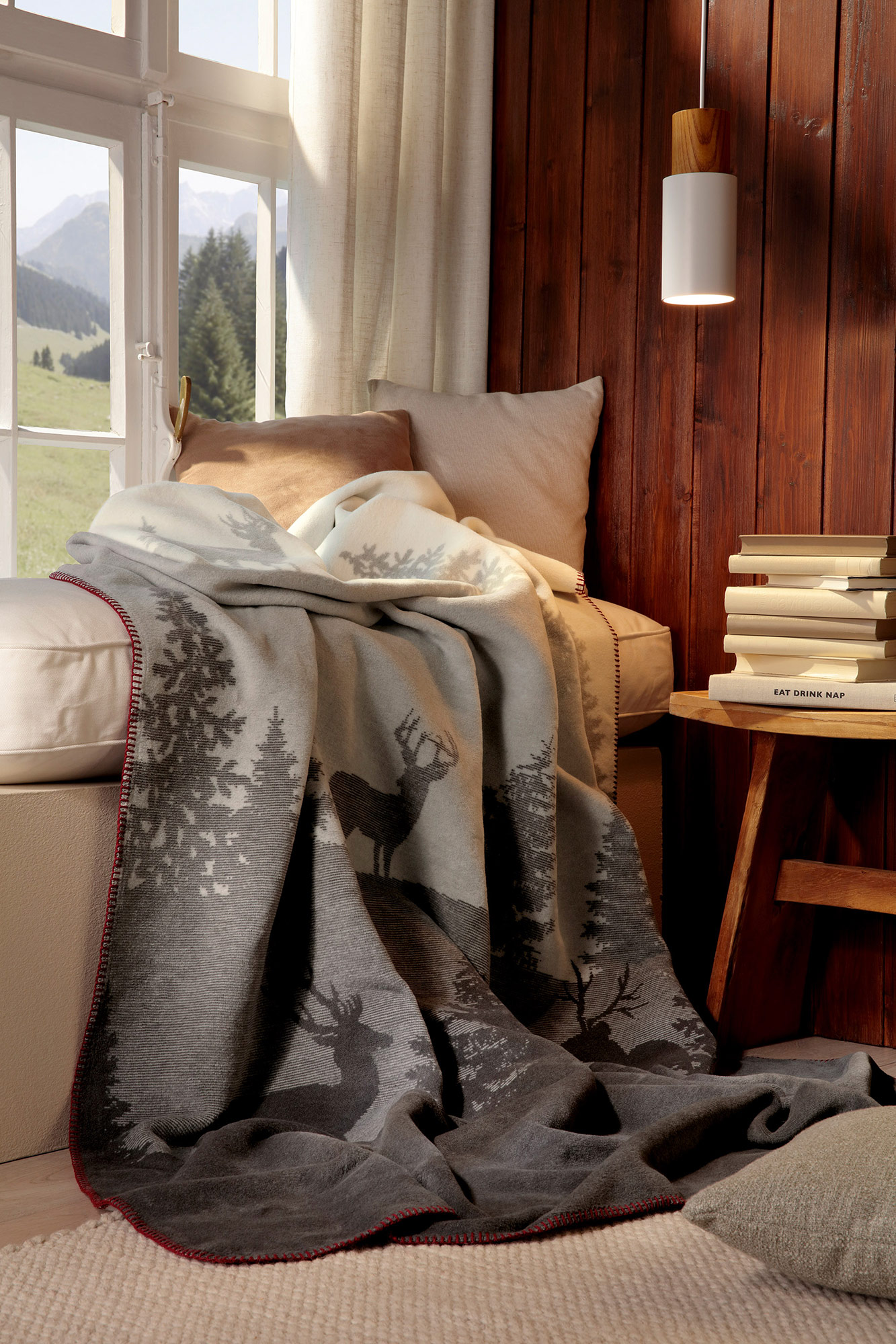 Biederlack Plaid / Decke Deerlight