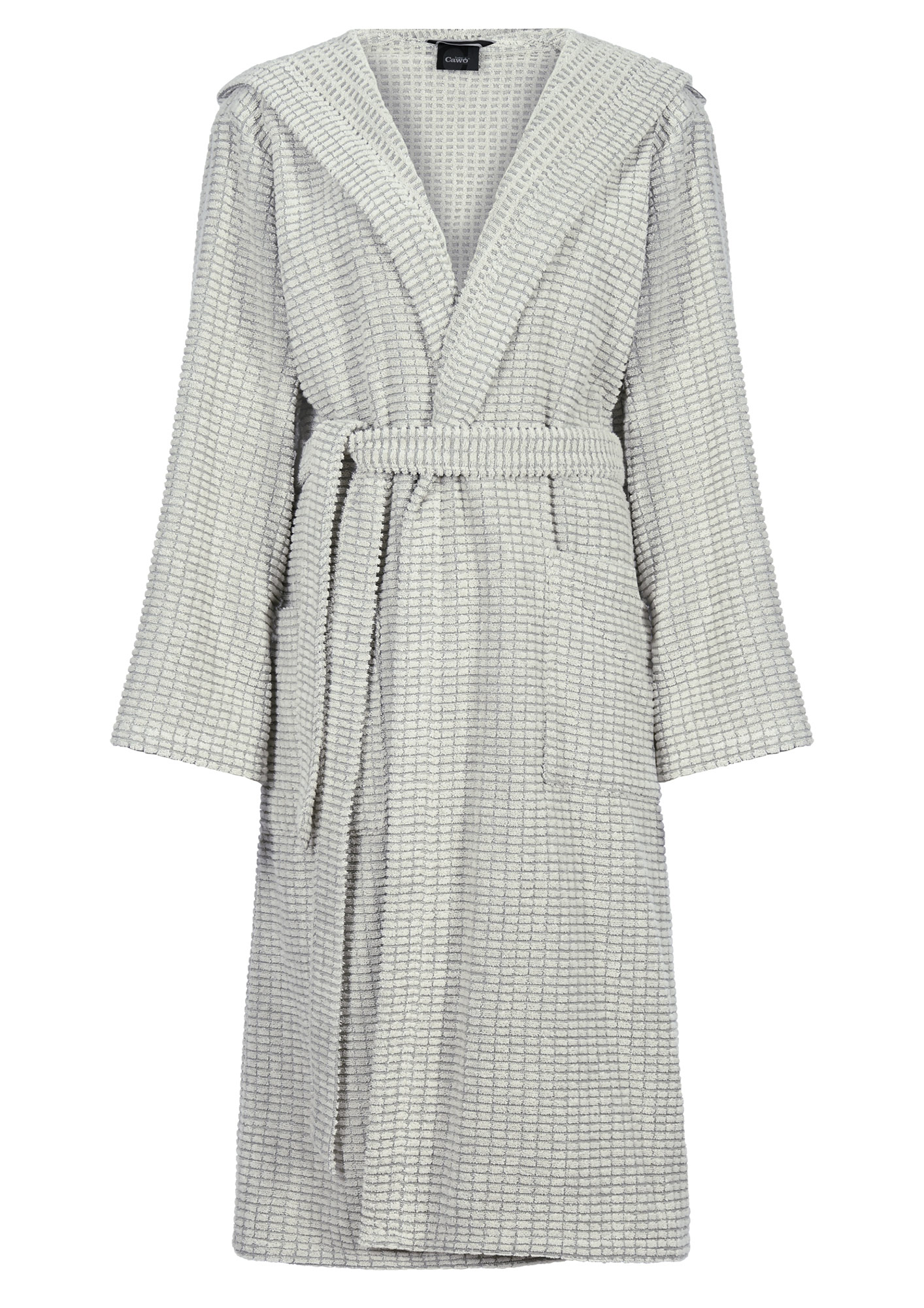 Cawö Damen Kapuze-Bademantel extraleicht  6137 | 34 natur-zi