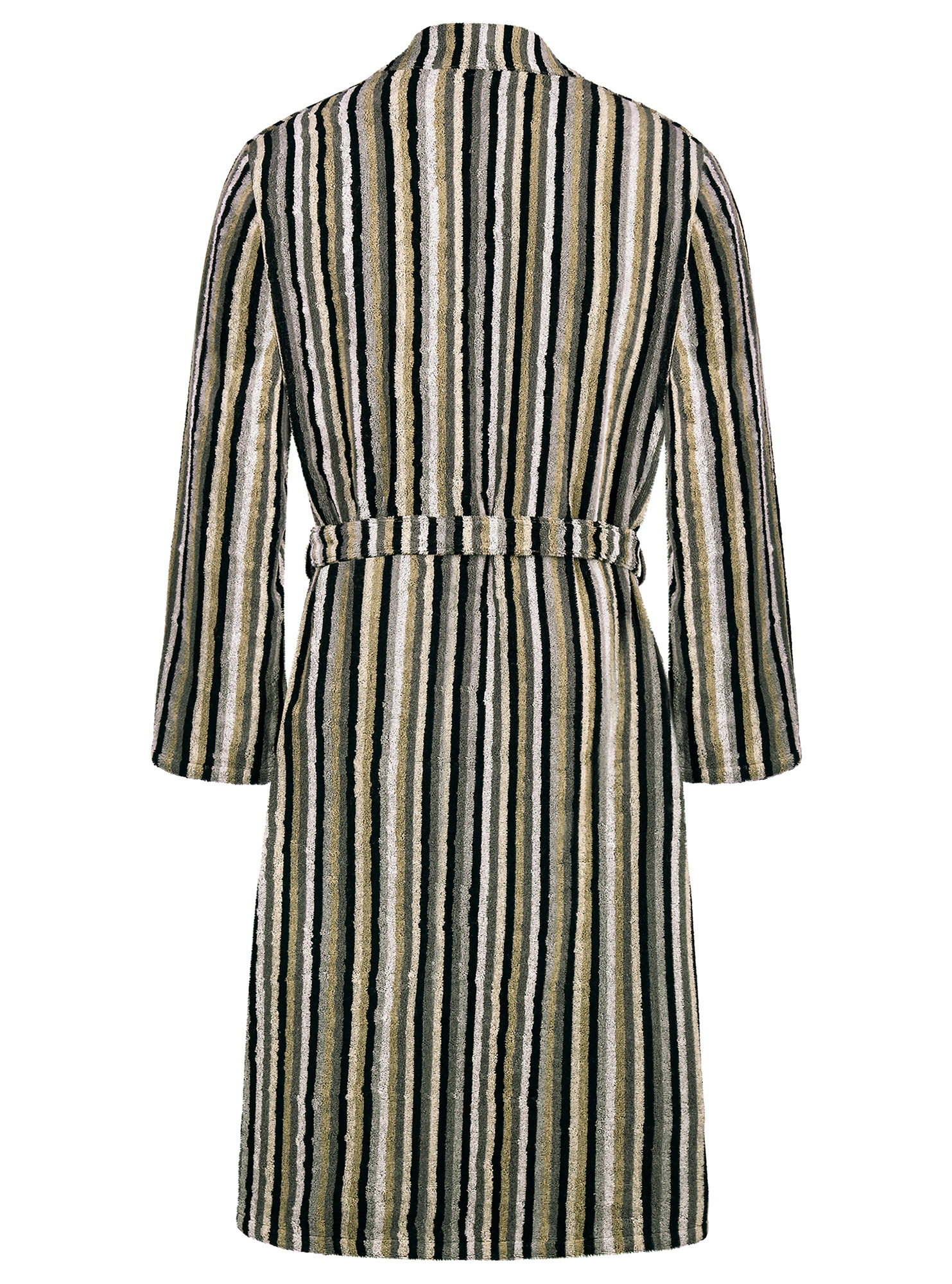 Cawö Herren Kimono-Bademantel  6607 | 73 kiesel