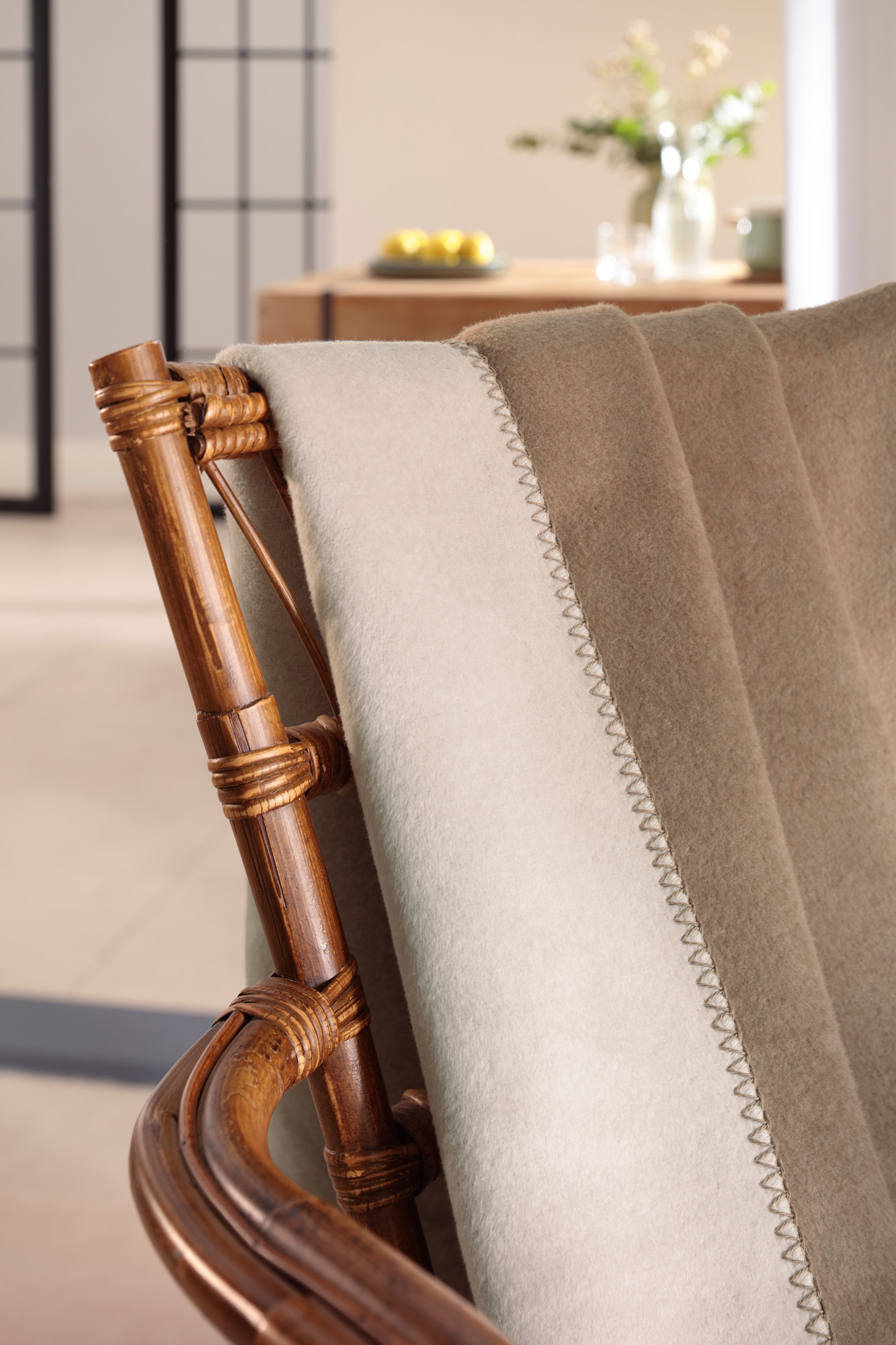 Biederlack Plaid / Wohndecke palisade-feder