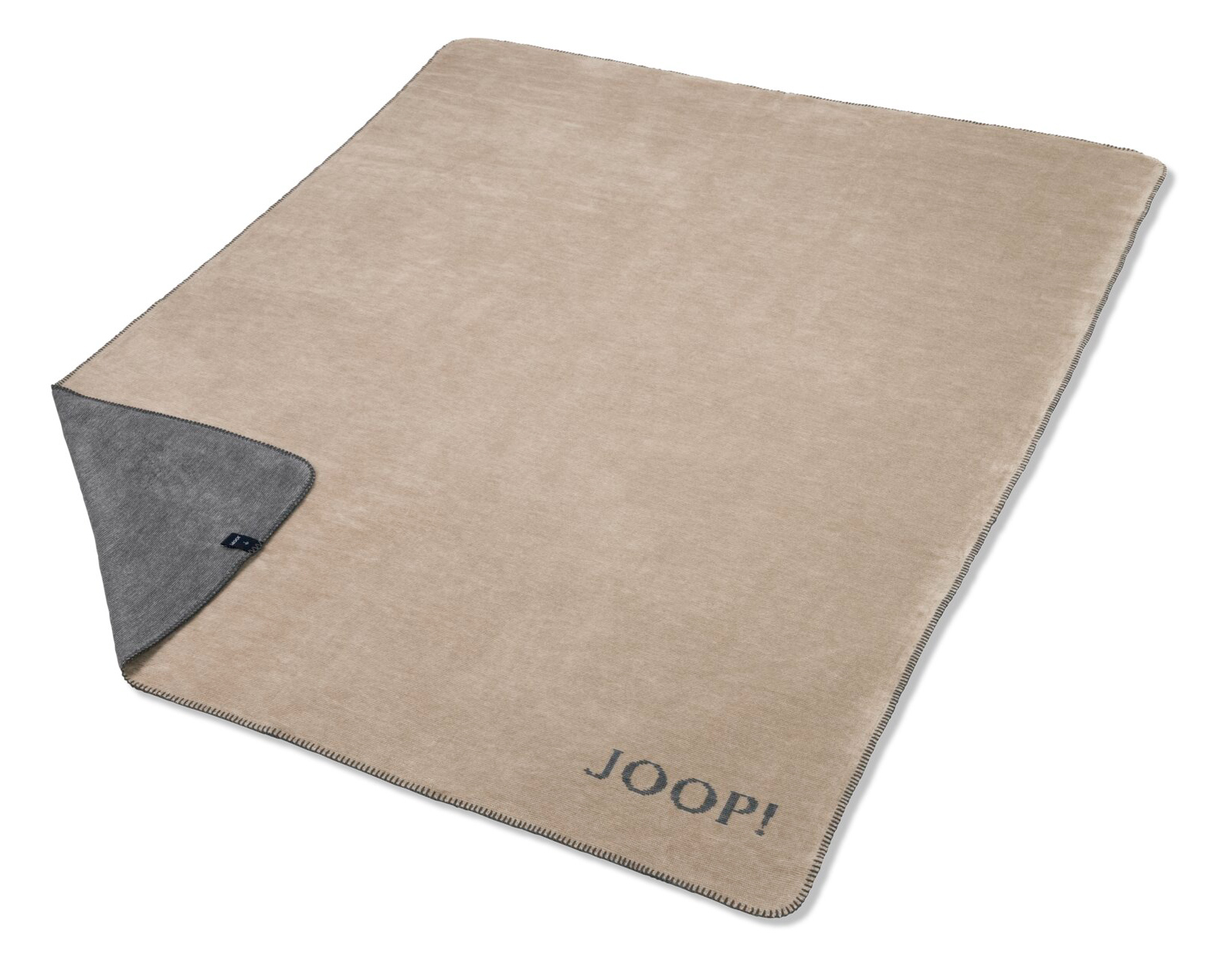 JOOP! Plaid Melange Doubleface | Sand-Stein