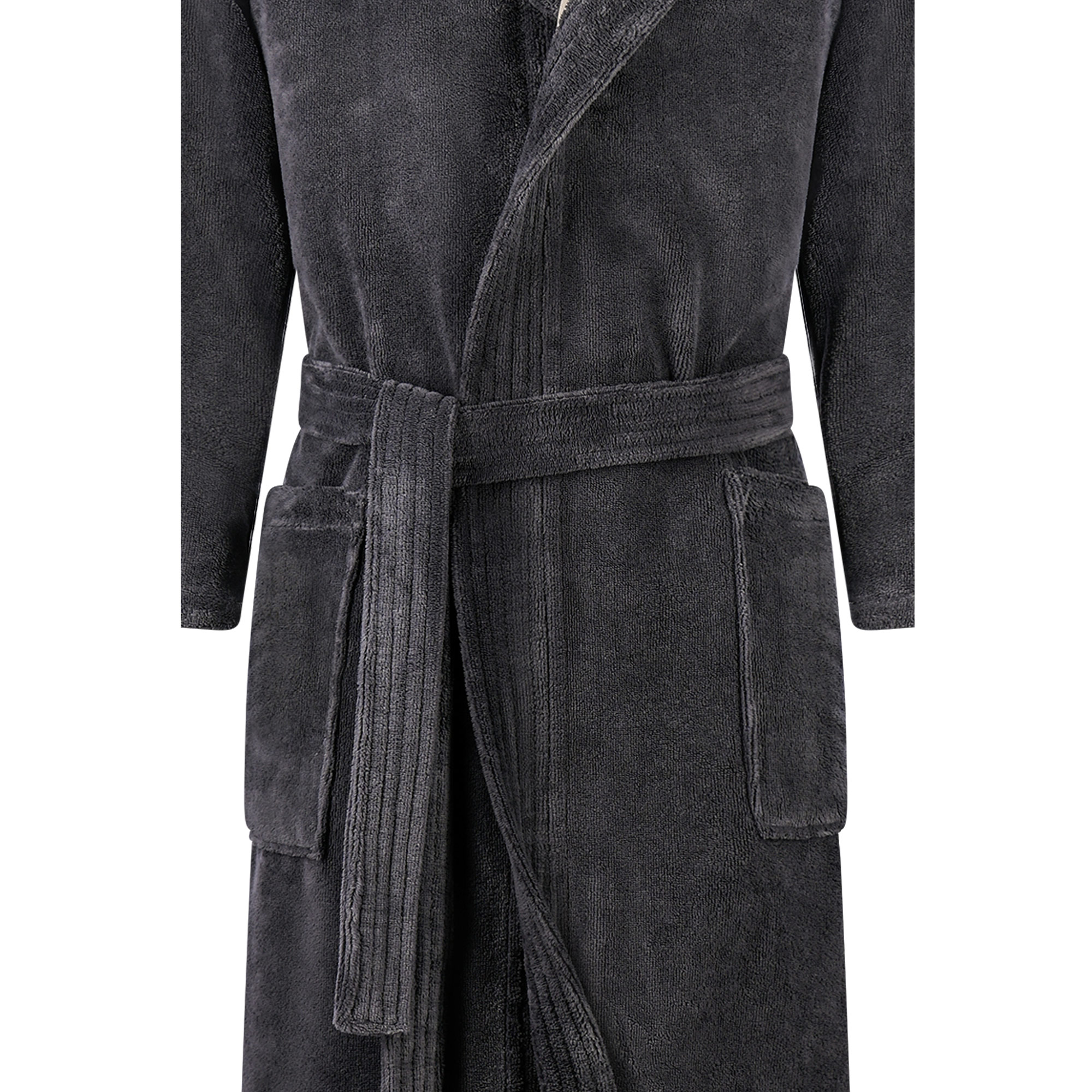 Cawö Herren Kapuze-Bademantel  831 | 73 stone