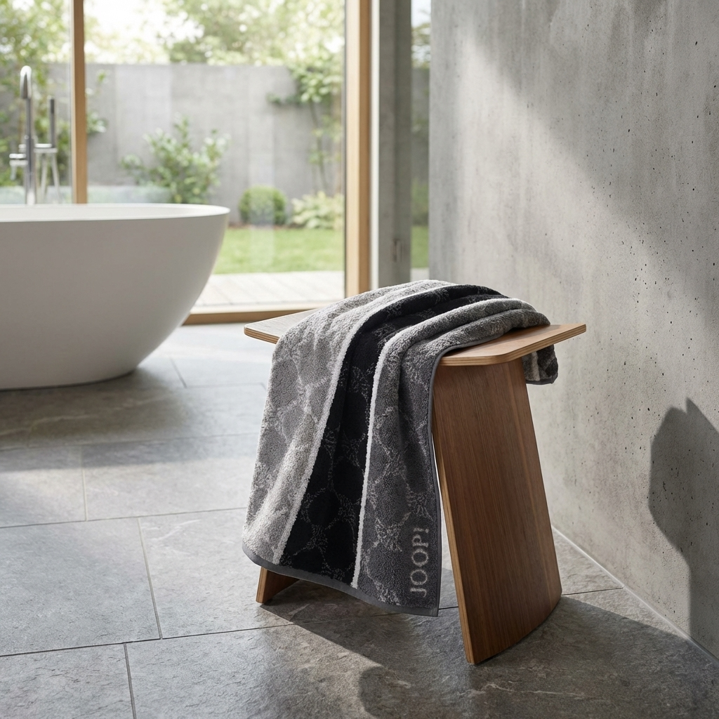 JOOP! Handtuch Signature Cornflower Stripes 1657 | 97 Schwar