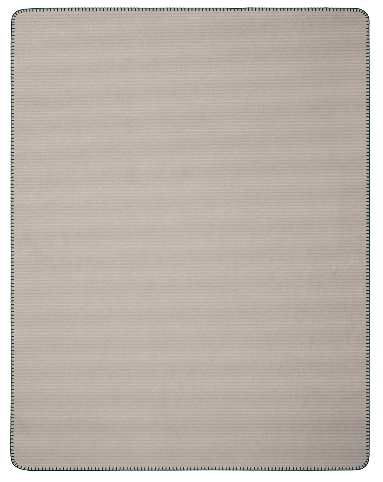 Biederlack Plaid / Decke Melange Doubleface | teal-stone