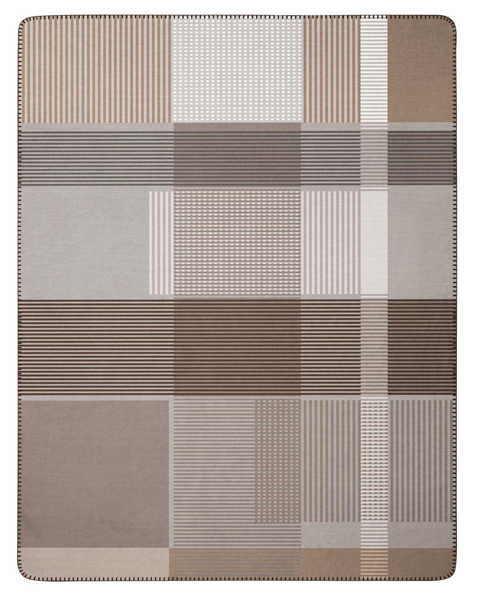 Biederlack Plaid / Wohndecke Maze stone