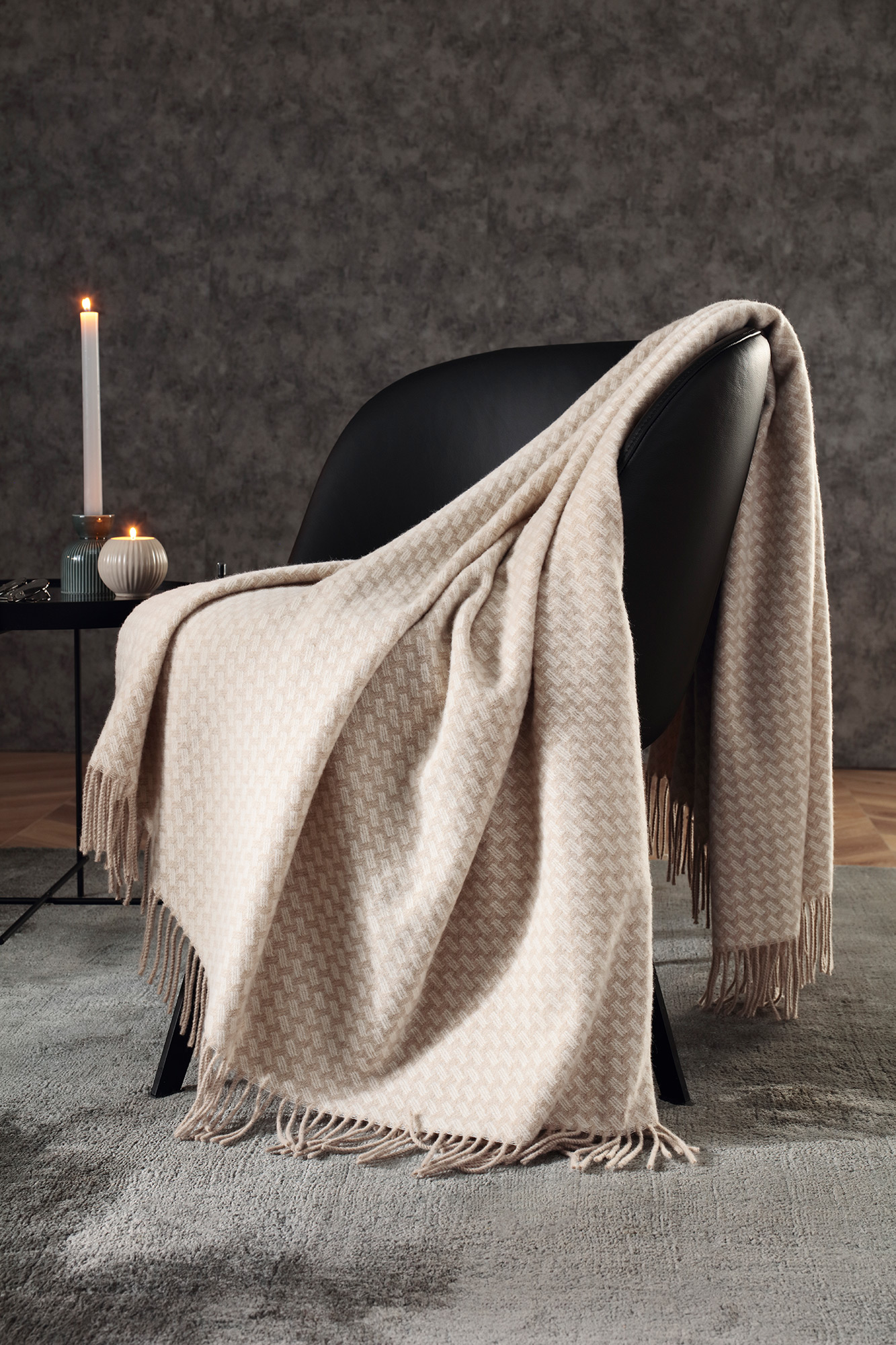 Biederlack Plaid | Vivo beige
