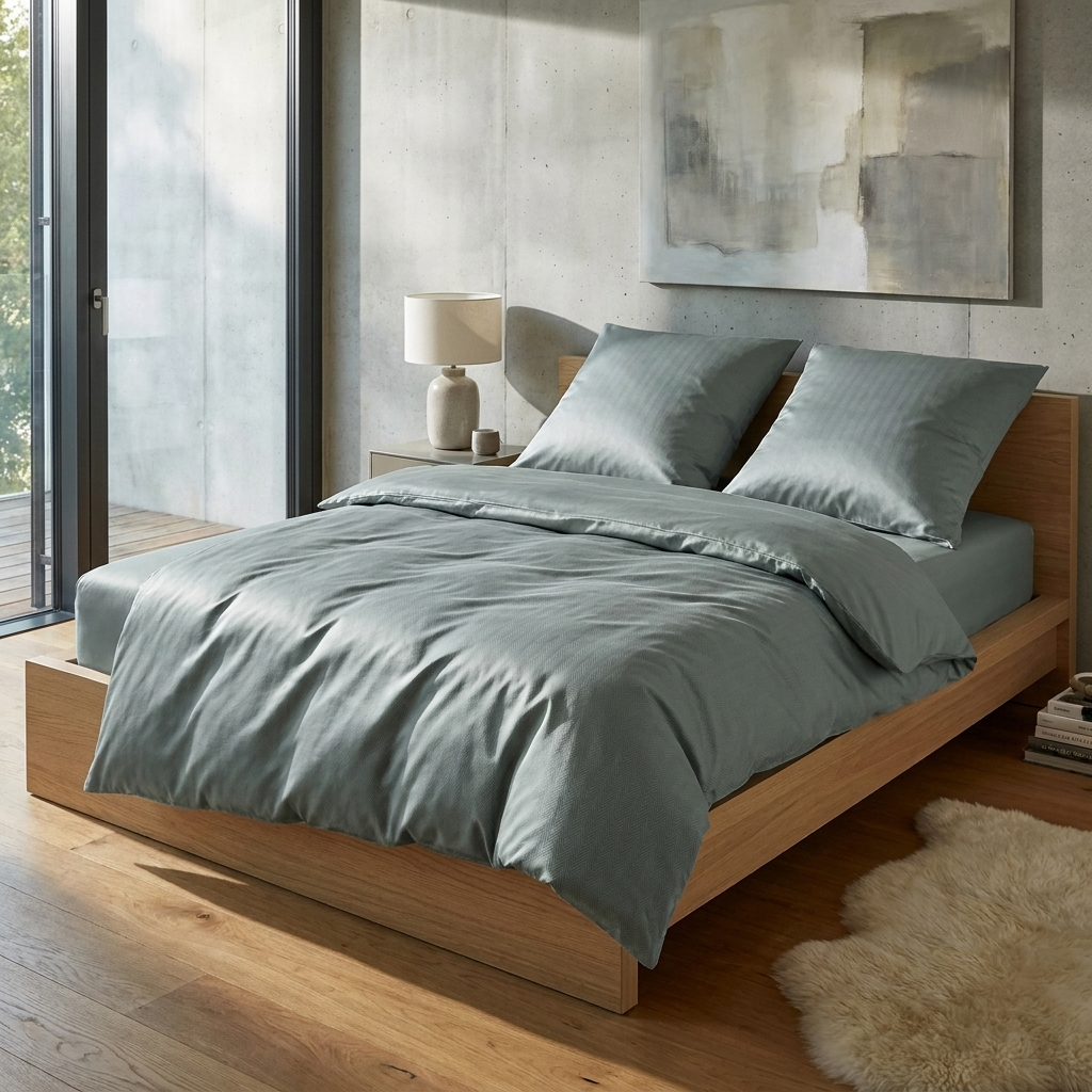 JOOP! Satin Bettwäsche Herringbone 4126 | 4 Emerald