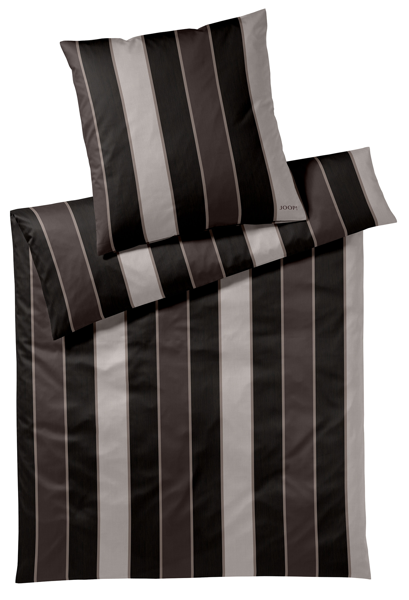 JOOP! Satin Bettwäsche Stripes | 9 black JOOP! Satin Bettwäsche Stripes | 9 black