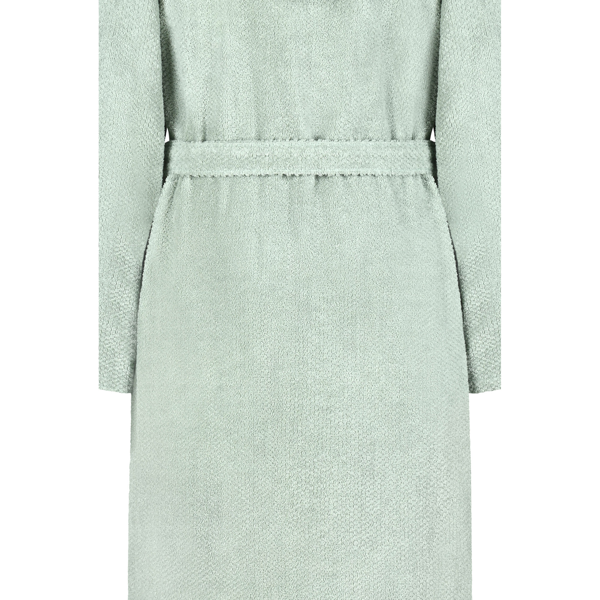 Cawö Damen Kapuze-Bademantel 6219 | 450 eukalyptus