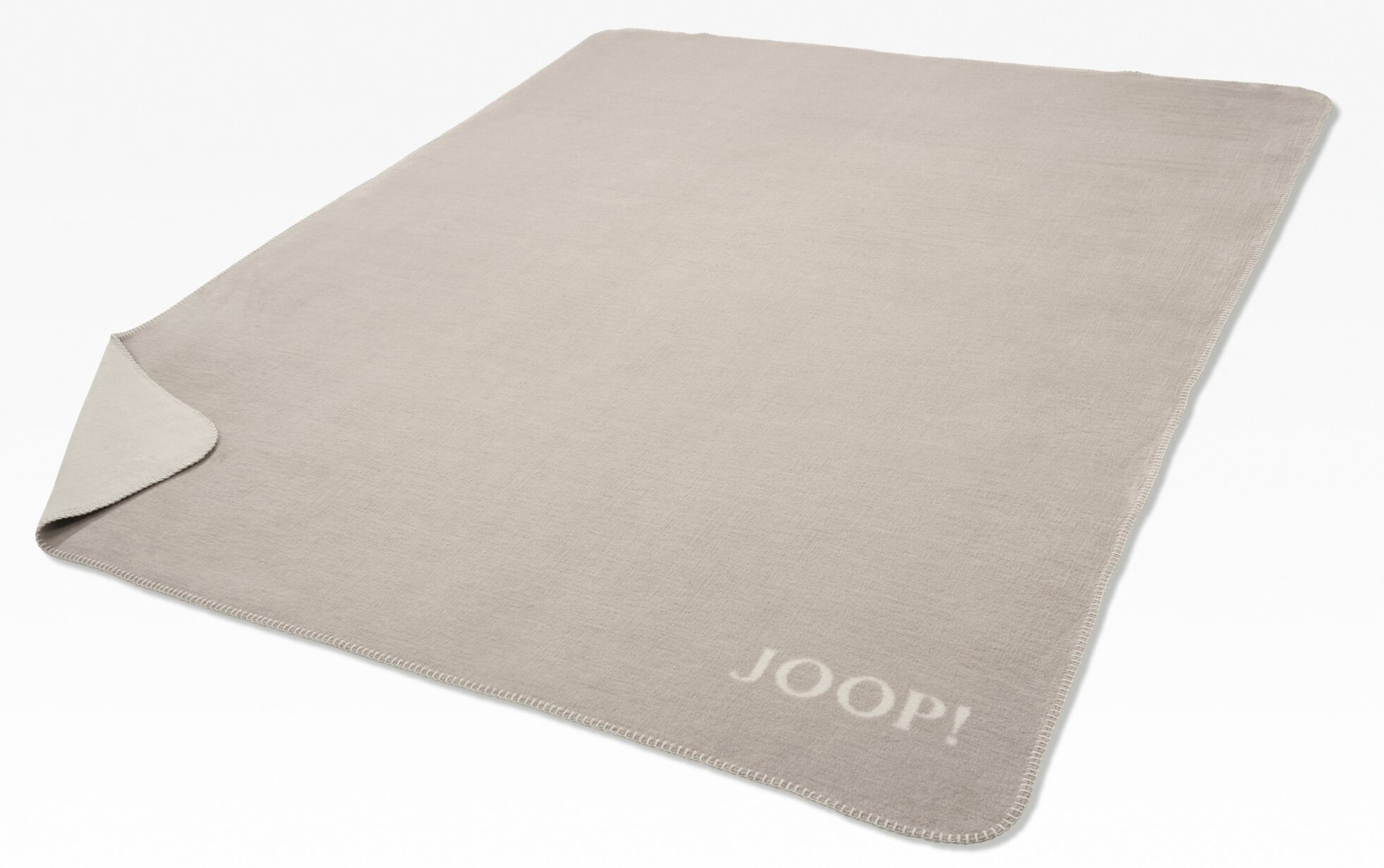 JOOP! Plaid / Wohndecke UNI-DOUBLEFACE | Sand-Pergament JOOP! Plaid / Wohndecke UNI-DOUBLEFACE | Sand-Pergament